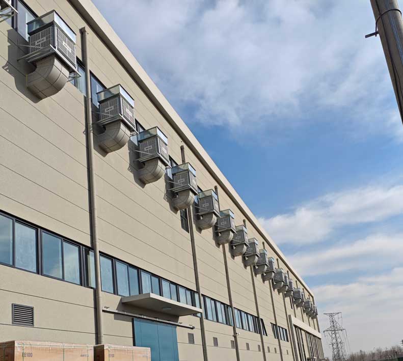 大型車間降溫通風換氣，應用星科冷風機