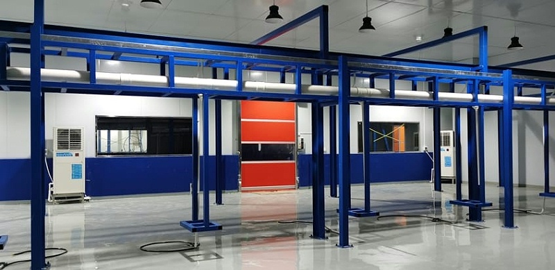 食品廠降溫安裝蒸發冷省電空調-立式軸流機組